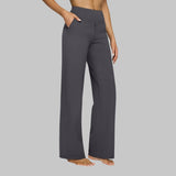 Women's High-Waist Wide-Leg Trousers with Side Pockets