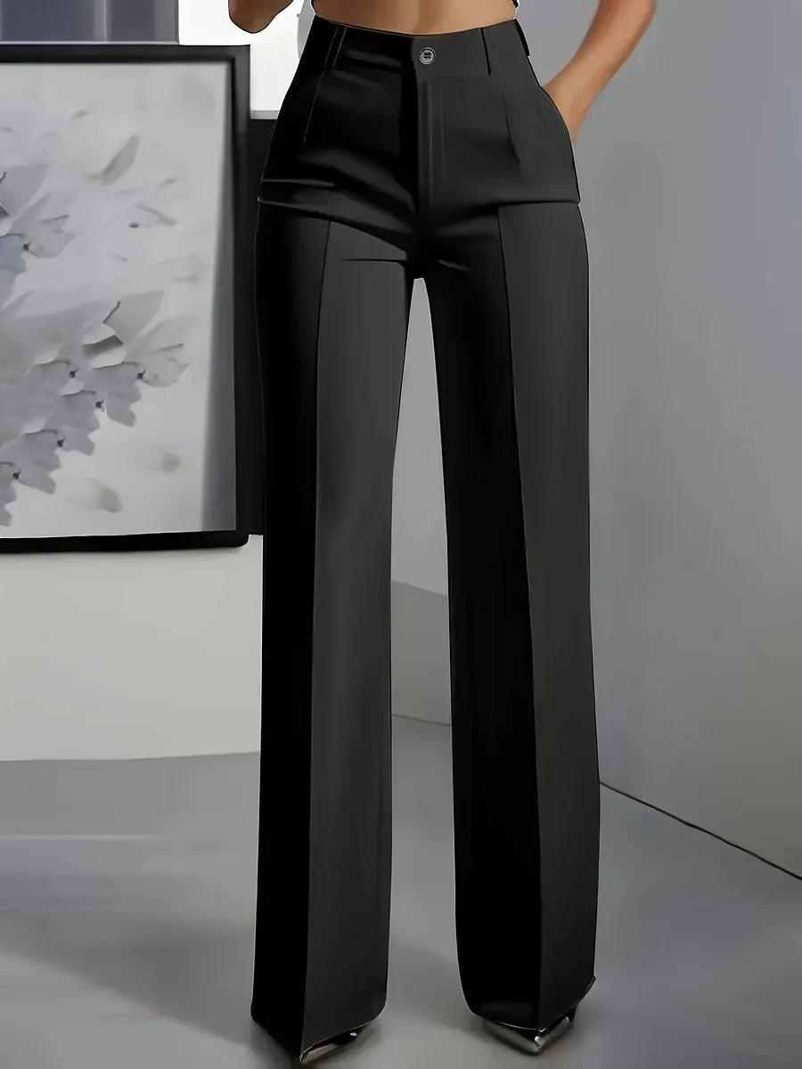 Women's Wide-Leg Dress Pants with High Waist