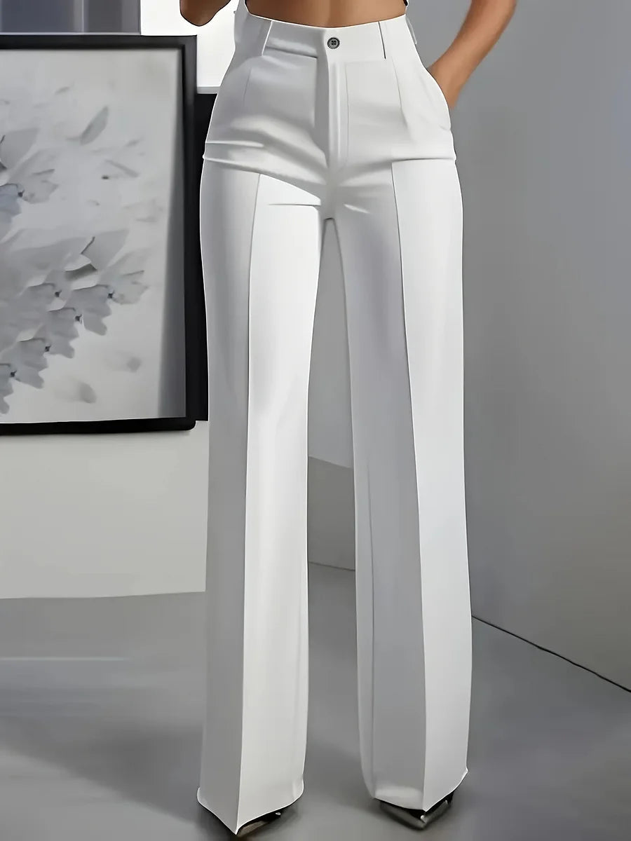 Women's Wide-Leg Dress Pants with High Waist