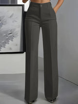 Women's Wide-Leg Dress Pants with High Waist