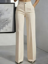 Women's Wide-Leg Dress Pants with High Waist