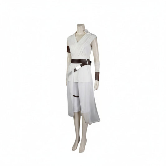 Women's Halloween Cosplay Costume Set Sleeveless V-Neck with Belt and Arm Wraps