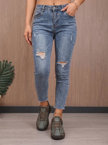 Women's Lace-Up Sneakers with Ankle Strap and Stitched Sole