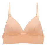 Women's Low Back Bra with Deep V-Neck and Adjustable Straps
