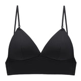 Women's Low Back Bra with Deep V-Neck and Adjustable Straps