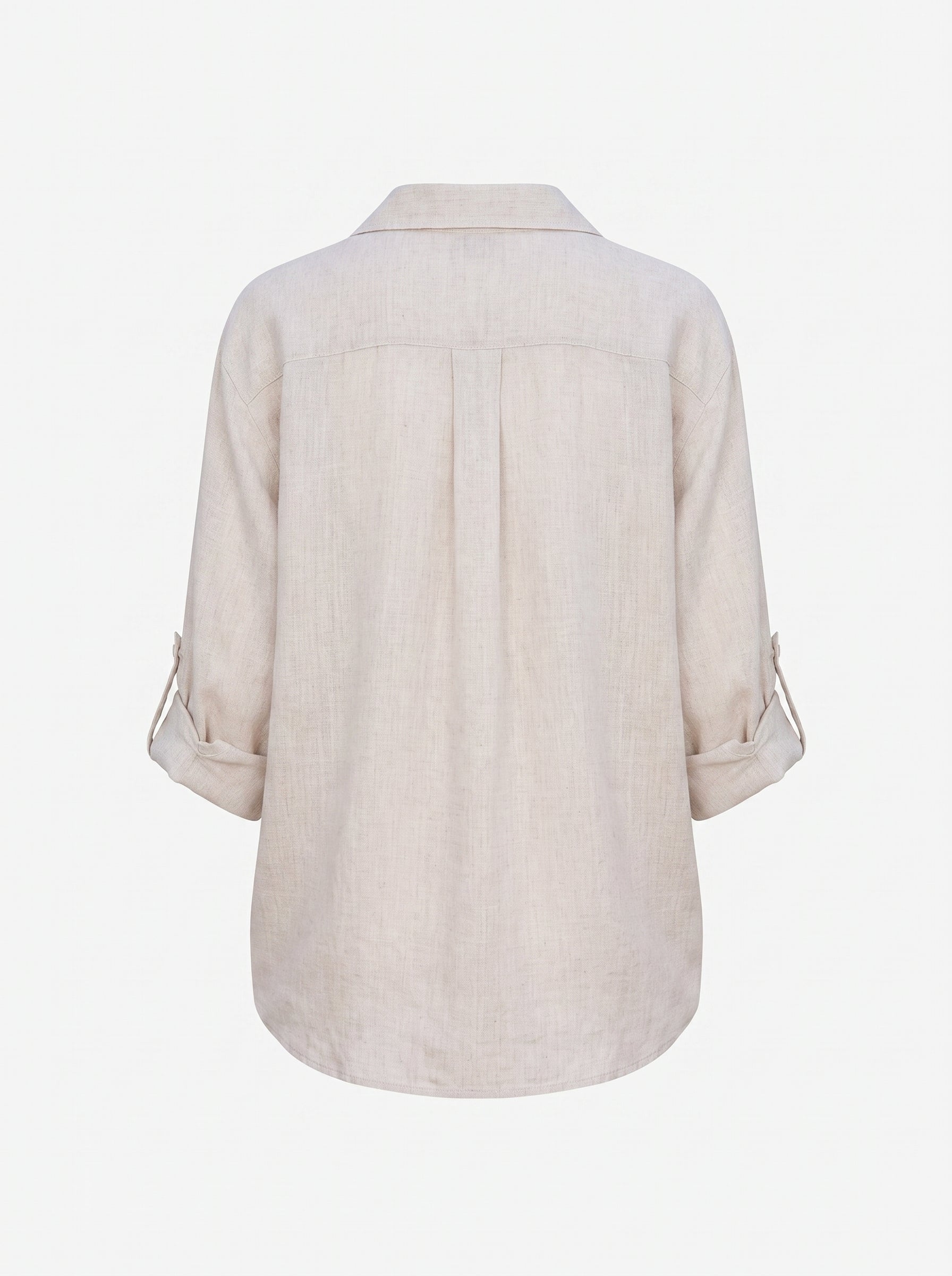 Women's Oversized Button-Down Shirt with Long Sleeves and Classic Collar