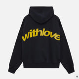Women's Oversized Hoodie with Hood and Graphic Back Print
