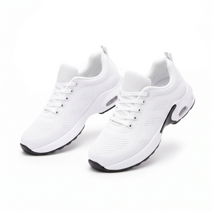 Women's Sneakers with Air Cushion Sole and Lace-Up Closure
