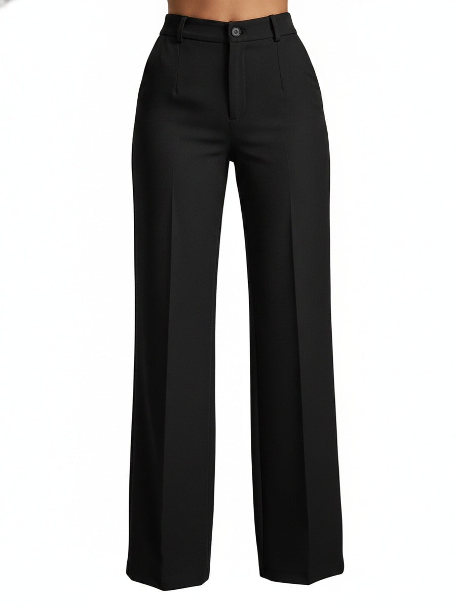 Women's Wide-Leg Dress Pants with High Waist