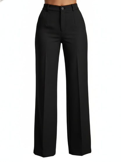 Women's Wide-Leg Dress Pants with High Waist