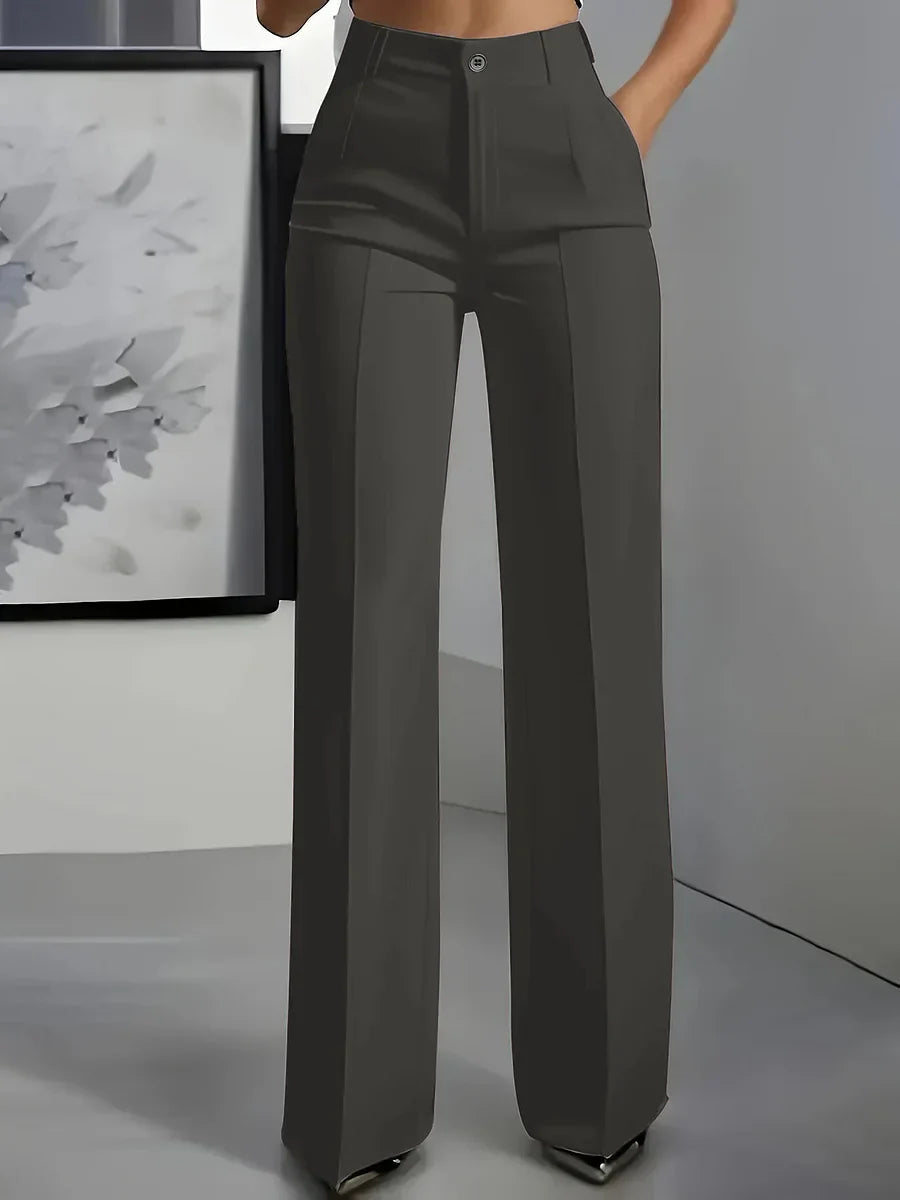 Women's Wide-Leg Dress Pants with High Waist