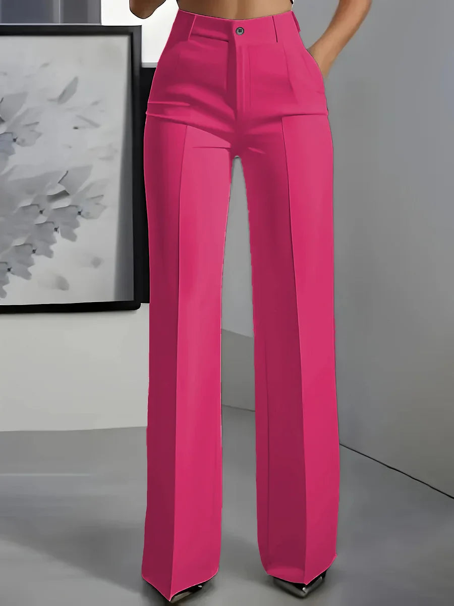 Women's Wide-Leg Dress Pants with High Waist