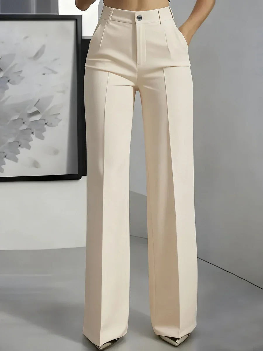 Women's Wide-Leg Dress Pants with High Waist