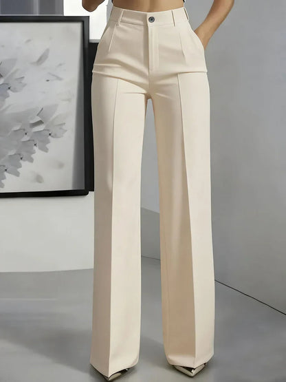 Women's Wide-Leg Dress Pants with High Waist